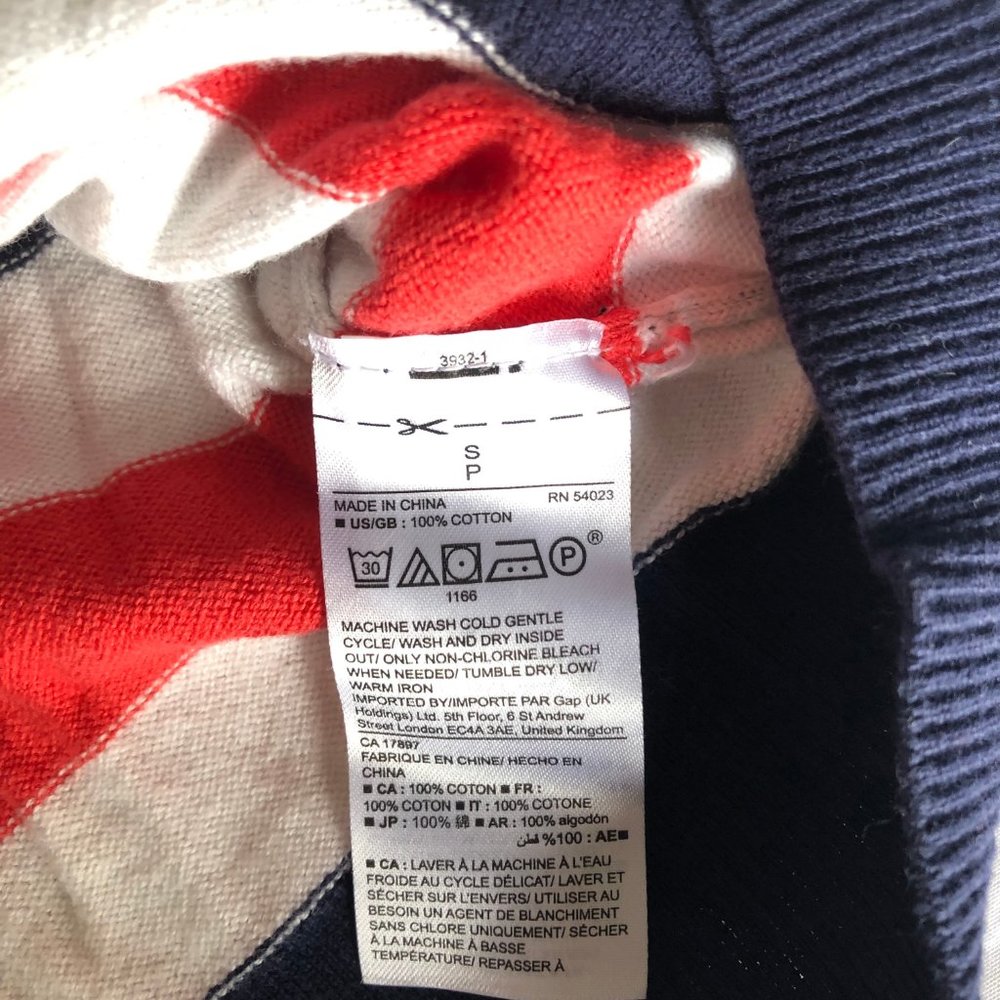 Gap Striped V-neck Sweater (LAST CHANCE!) - Picture 4 of 4
